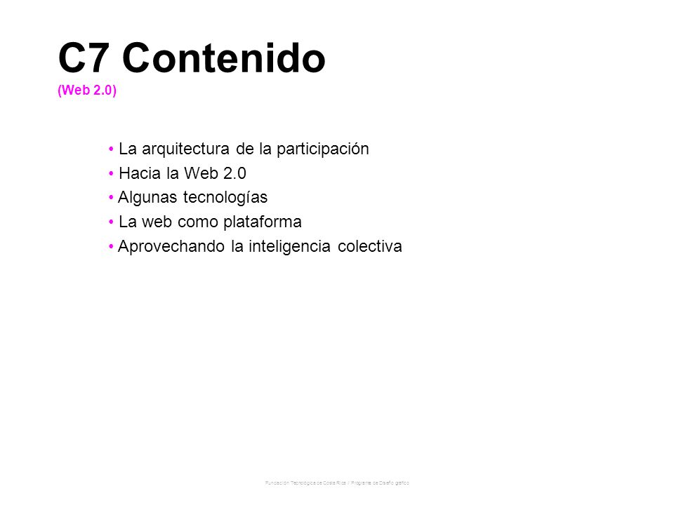 Fundación Tecnológica de Costa Rica // Programa de Diseño gráfico