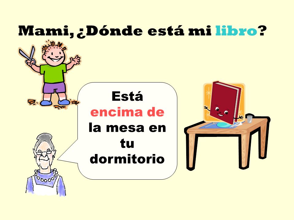 Está encima de la mesa en tu dormitorio
