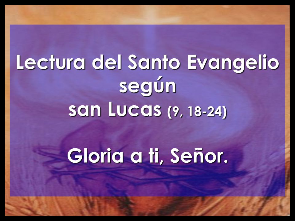 Lectura del Santo Evangelio según