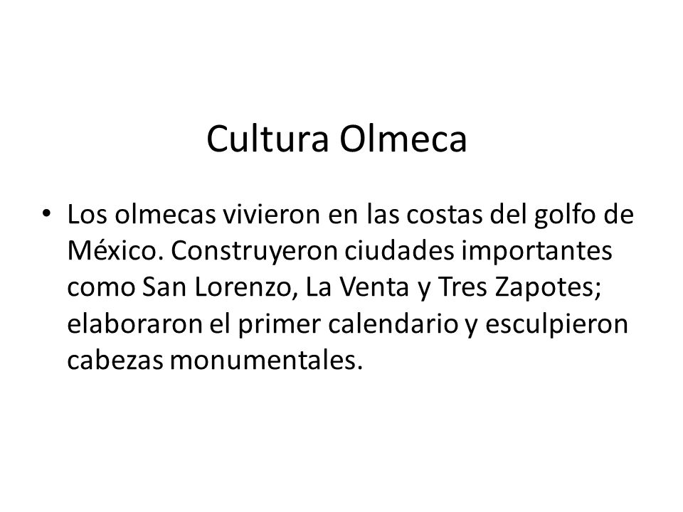 Cultura Olmeca