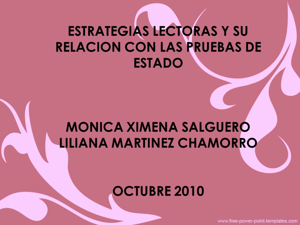 ESTRATEGIAS LECTORAS Y SU RELACION CON LAS PRUEBAS DE ESTADO