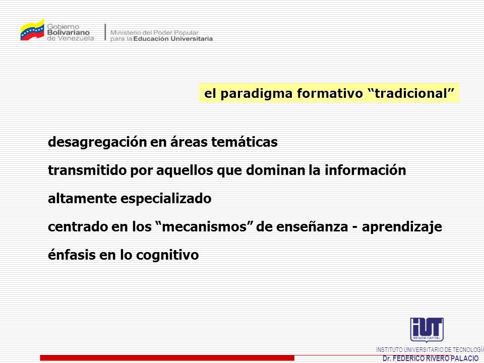 desagregación en áreas temáticas