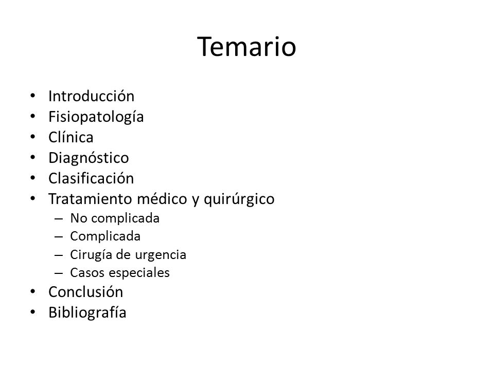 Temario Introducción Fisiopatología Clínica Diagnóstico Clasificación