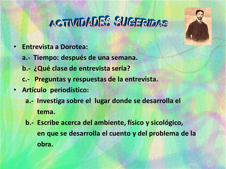 ACTIVIDADES SUGERIDAS