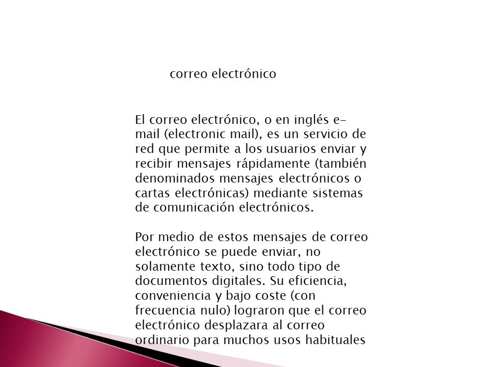 correo electrónico