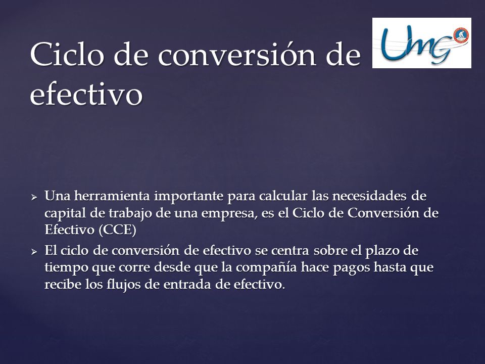 Ciclo de conversión de efectivo