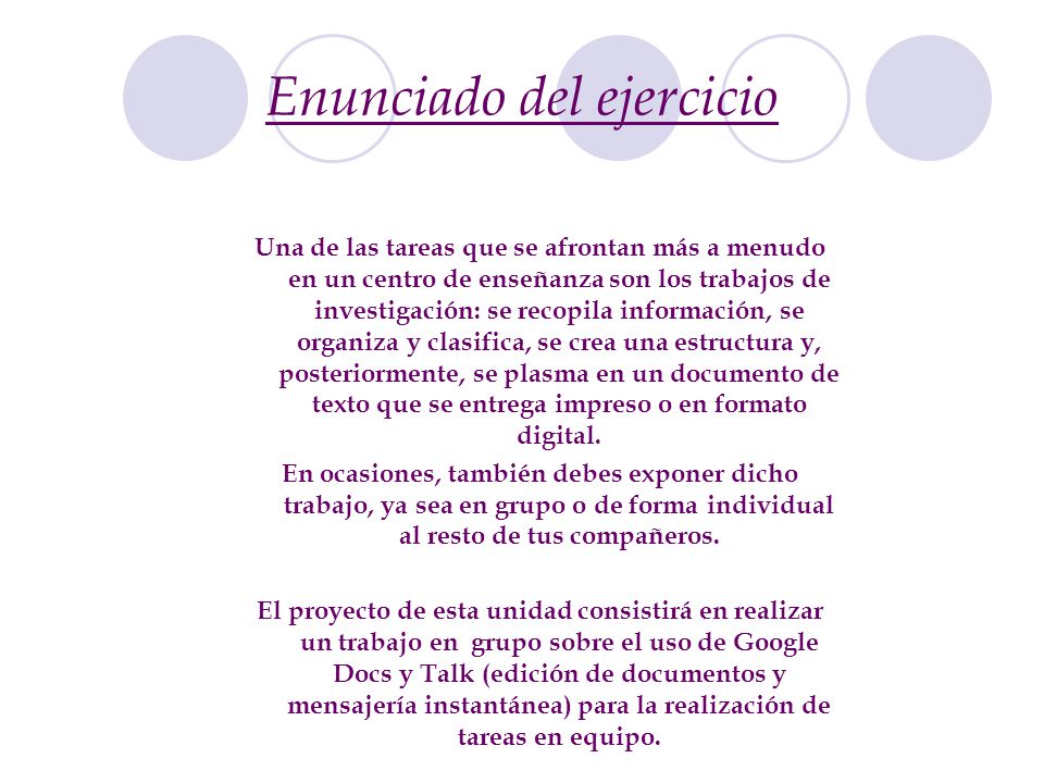 Enunciado del ejercicio