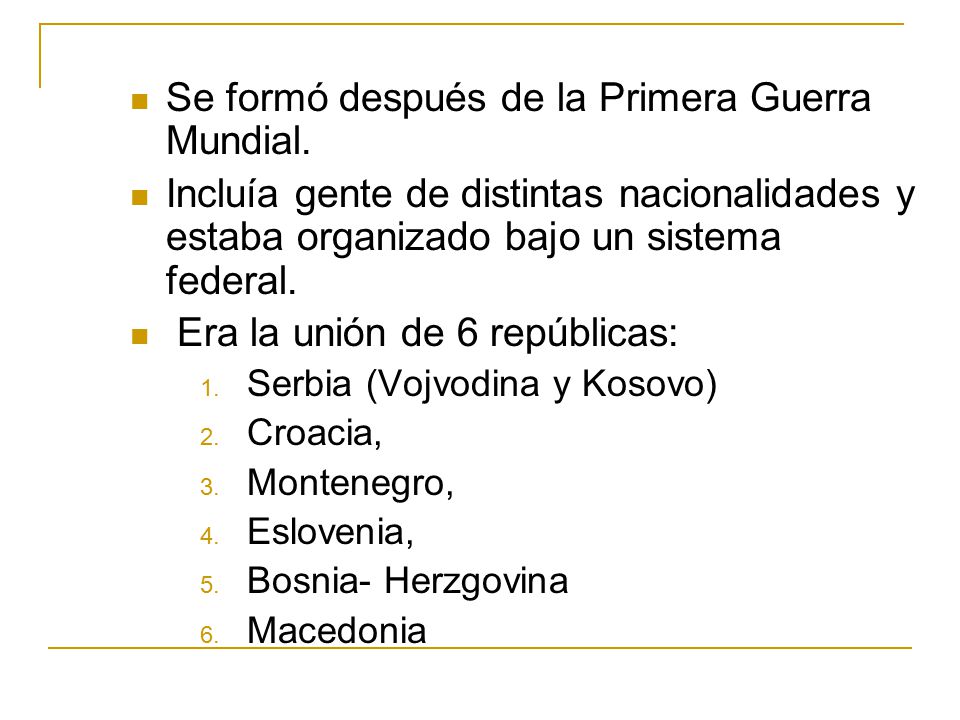 Se formó después de la Primera Guerra Mundial.