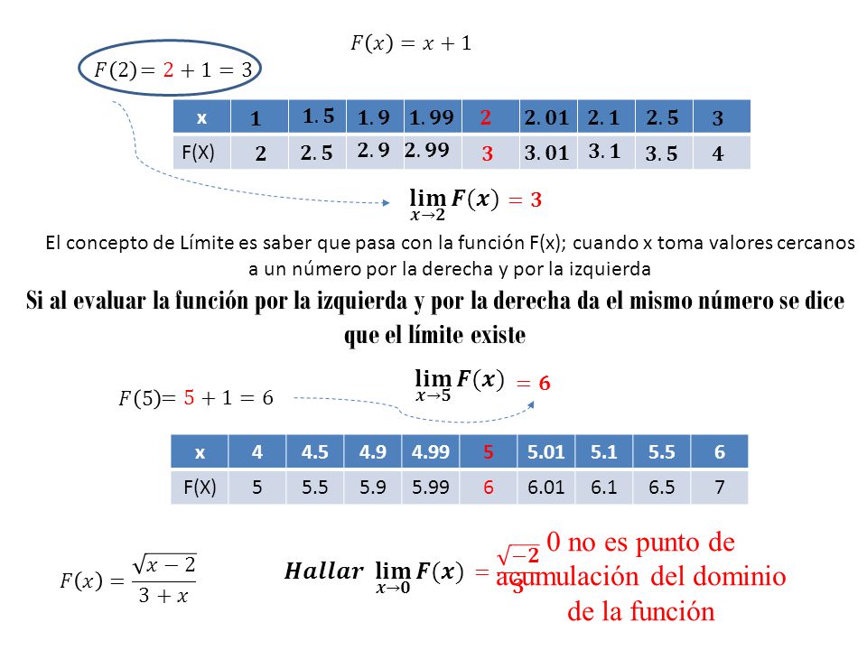 0 no es punto de acumulación del dominio de la función