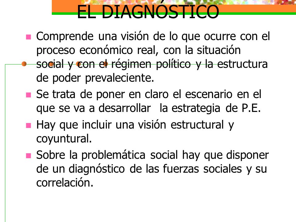 EL DIAGNÓSTICO