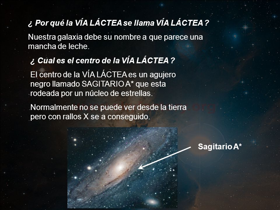 ¿ Por qué la VÍA LÁCTEA se llama VÍA LÁCTEA