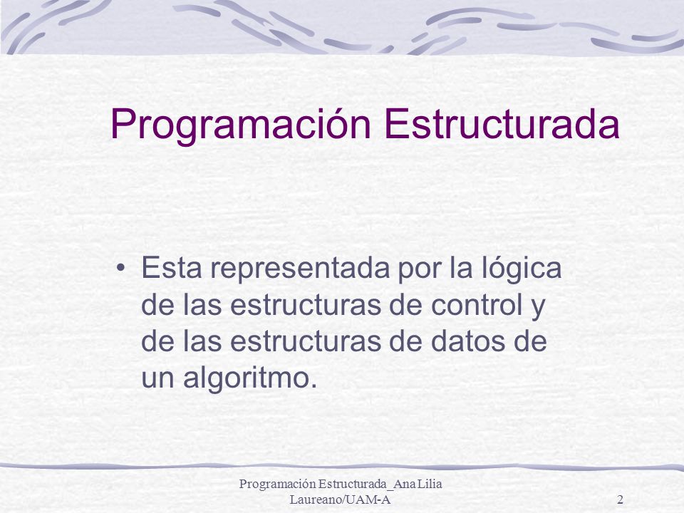 Programación Estructurada