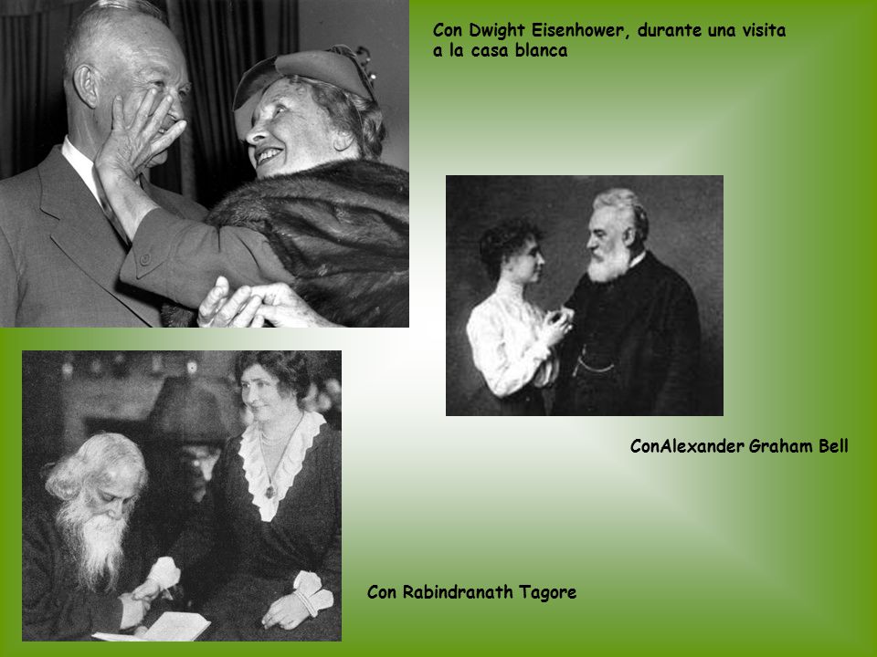 Con Dwight Eisenhower, durante una visita a la casa blanca