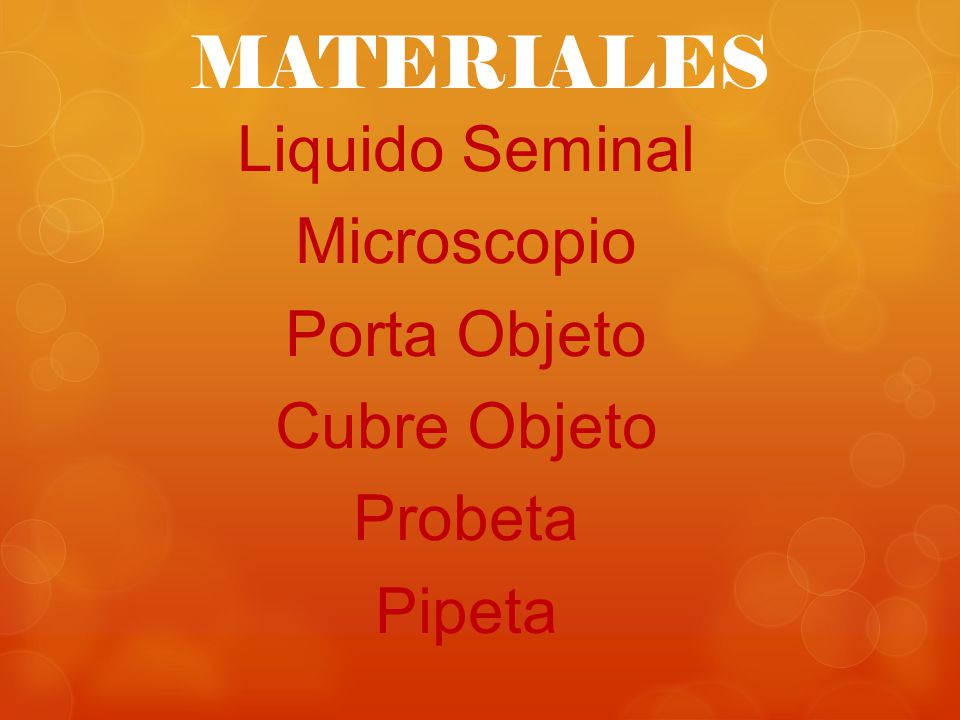 Liquido Seminal Microscopio Porta Objeto Cubre Objeto Probeta Pipeta