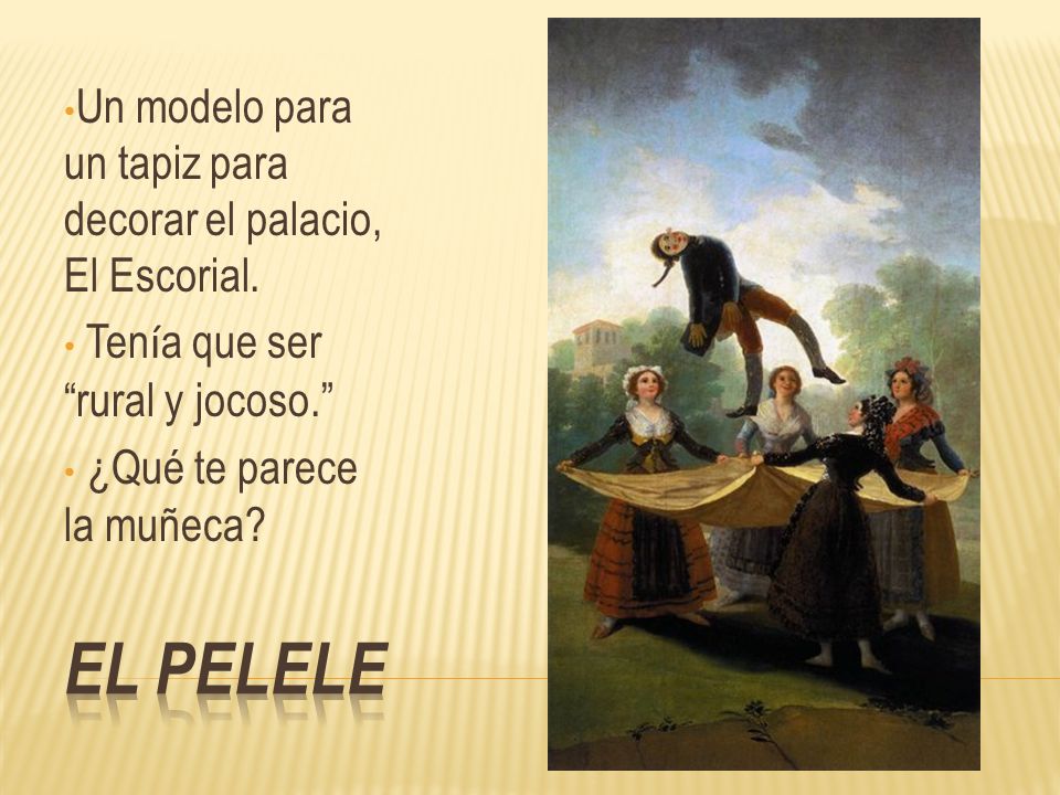 Un modelo para un tapiz para decorar el palacio, El Escorial.
