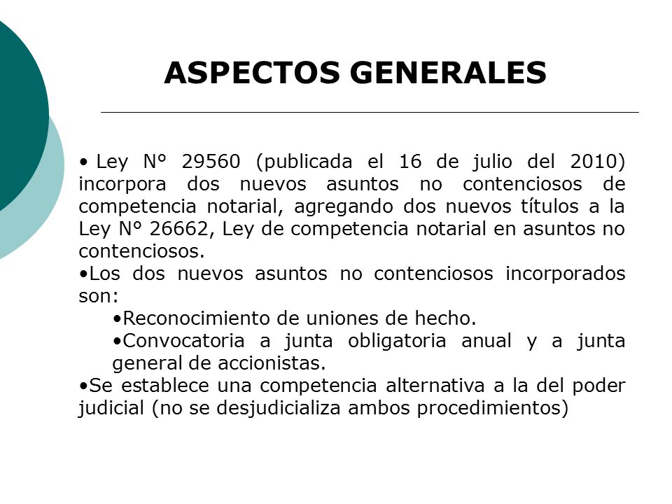 ASPECTOS GENERALES