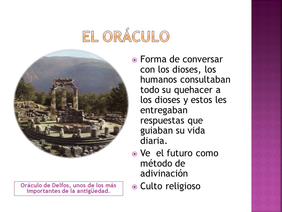 Oráculo de Delfos, unos de los más importantes de la antigüedad.