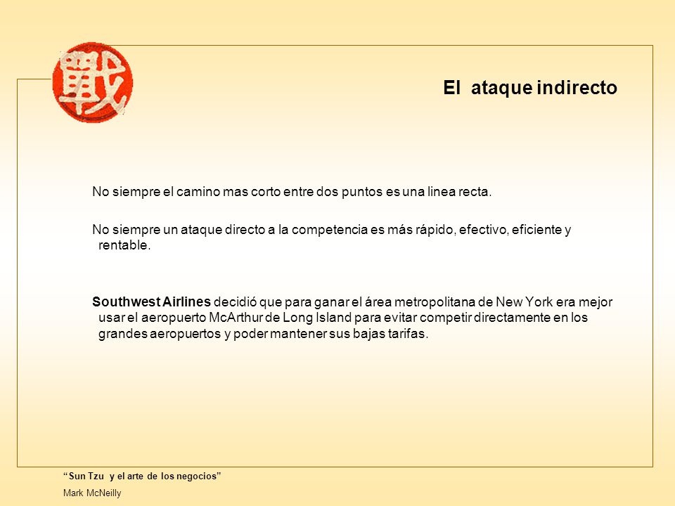 El ataque indirecto No siempre el camino mas corto entre dos puntos es una linea recta.