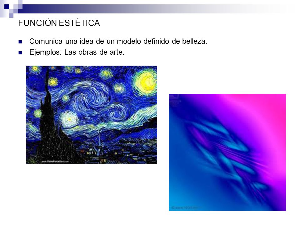 FUNCIÓN ESTÉTICA Comunica una idea de un modelo definido de belleza.