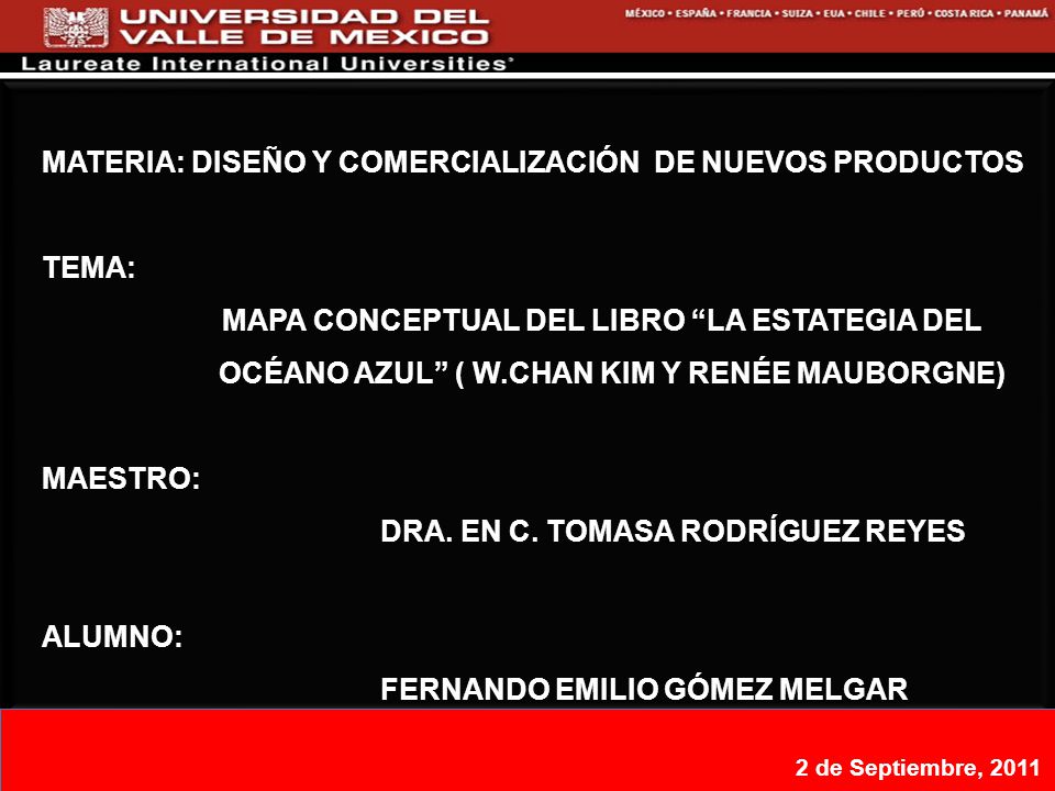 Materia: DISEÑO Y COMERCIALIZACIÓN DE nuevos productos