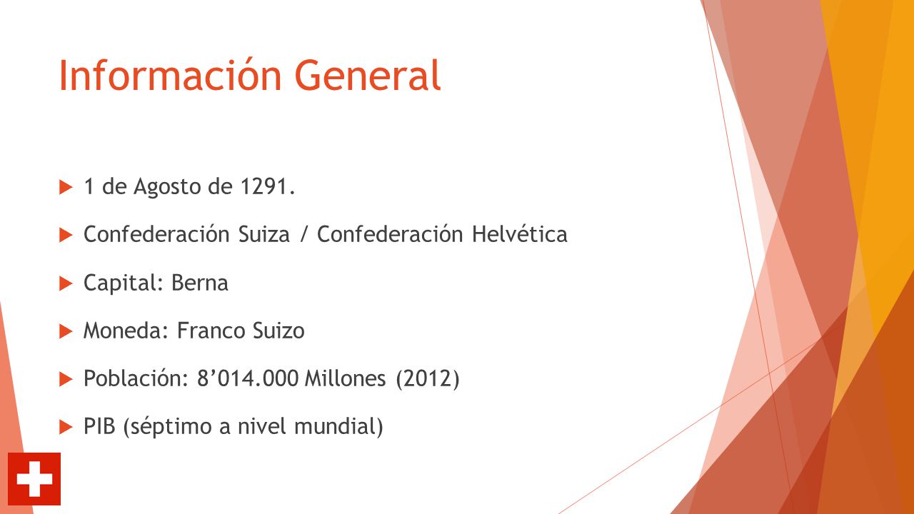 Información General 1 de Agosto de 1291.
