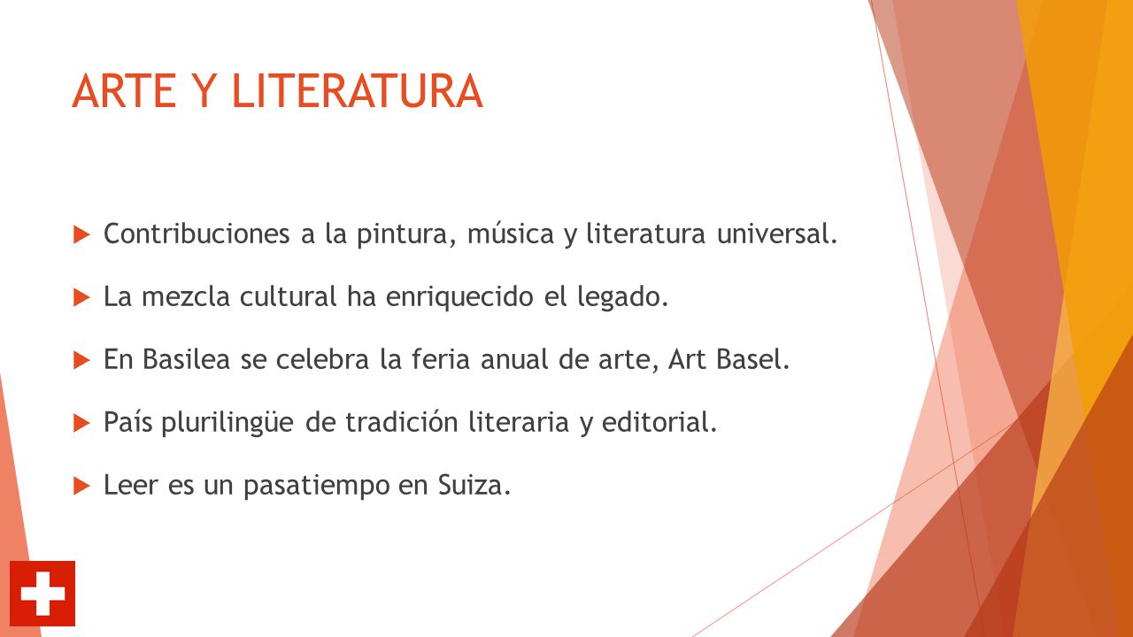 ARTE Y LITERATURA Contribuciones a la pintura, música y literatura universal. La mezcla cultural ha enriquecido el legado.