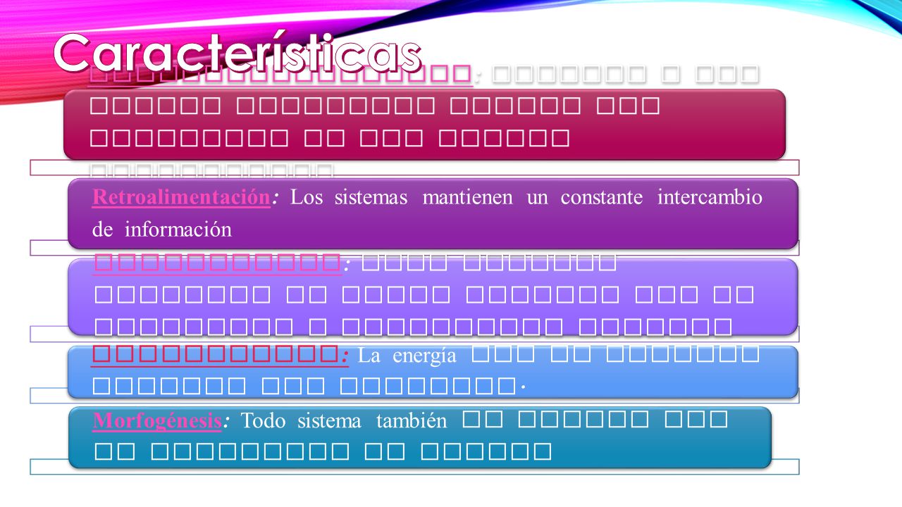 Características Equipotencialidad: Permite a las partes restantes asumir las funciones de las partes extinguidas.
