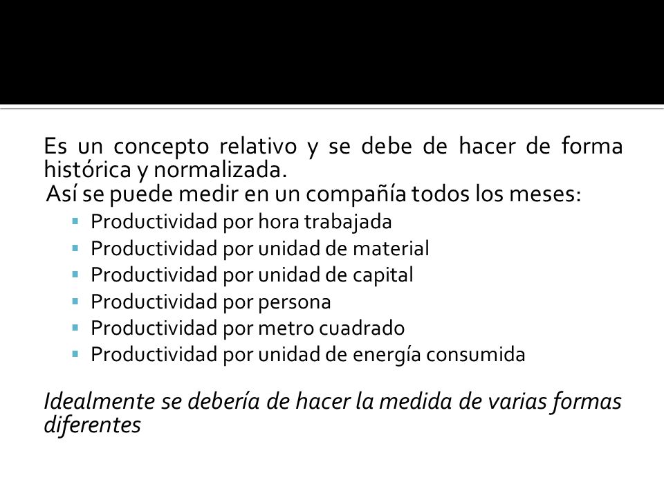 Así se puede medir en un compañía todos los meses: