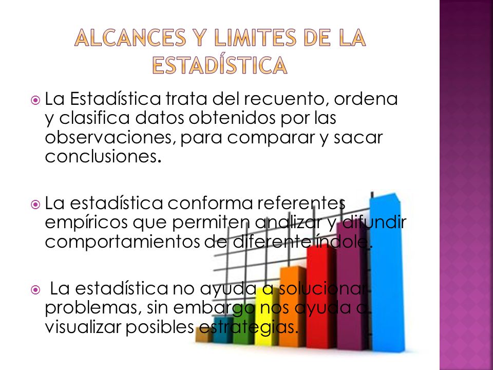 Alcances y limites de la estadística