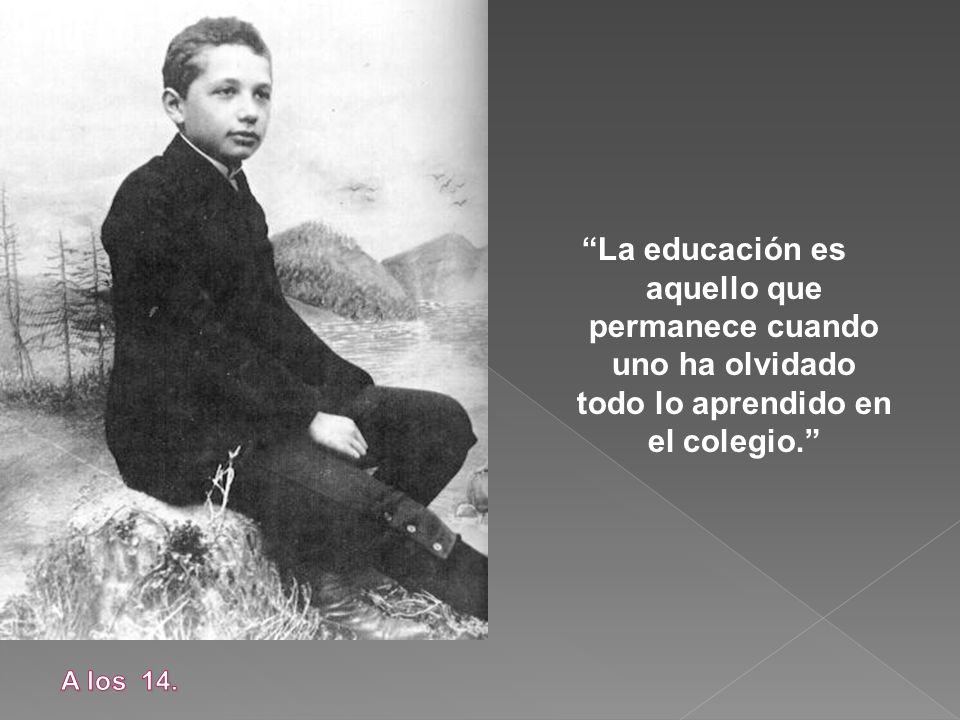 La educación es aquello que permanece cuando uno ha olvidado todo lo aprendido en el colegio.