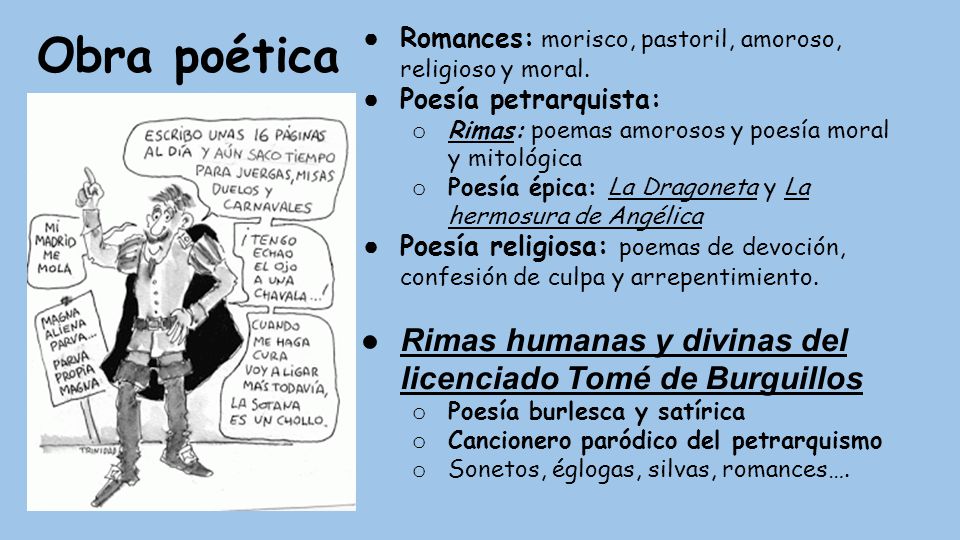 Obra poética Rimas humanas y divinas del licenciado Tomé de Burguillos