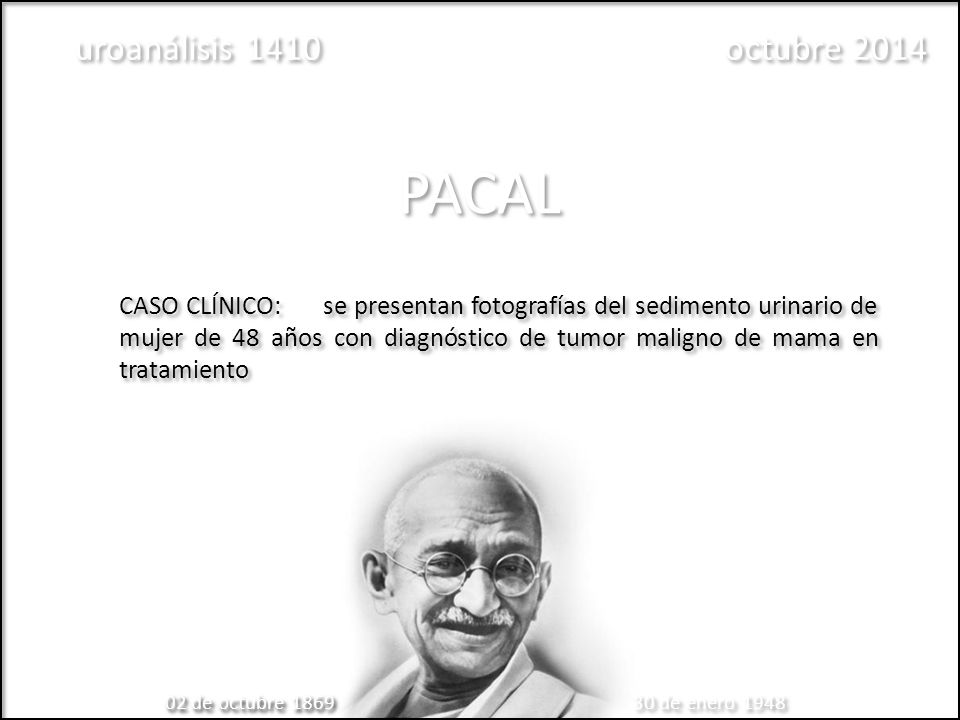 PACAL uroanálisis 1410 octubre 2014