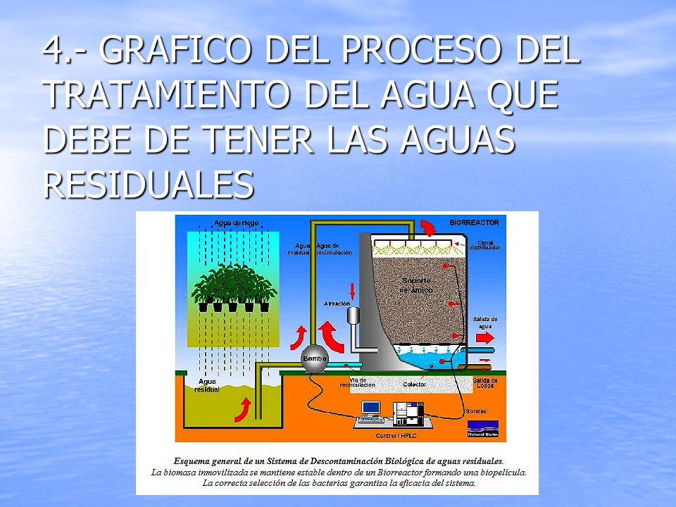 4.- GRAFICO DEL PROCESO DEL TRATAMIENTO DEL AGUA QUE DEBE DE TENER LAS AGUAS RESIDUALES