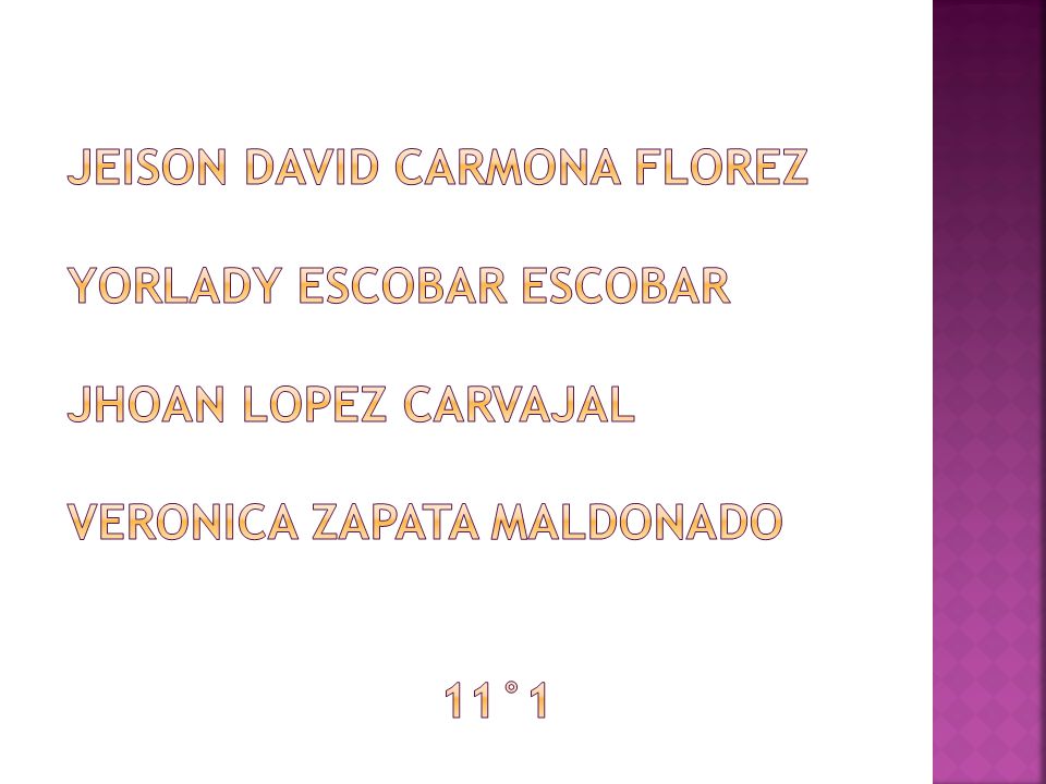 JEISON DAVID CARMONA FLOREZ YORLADY ESCOBAR ESCOBAR JHOAN LOPEZ CARVAJAL VERONICA ZAPATA MALDONADO 11°1