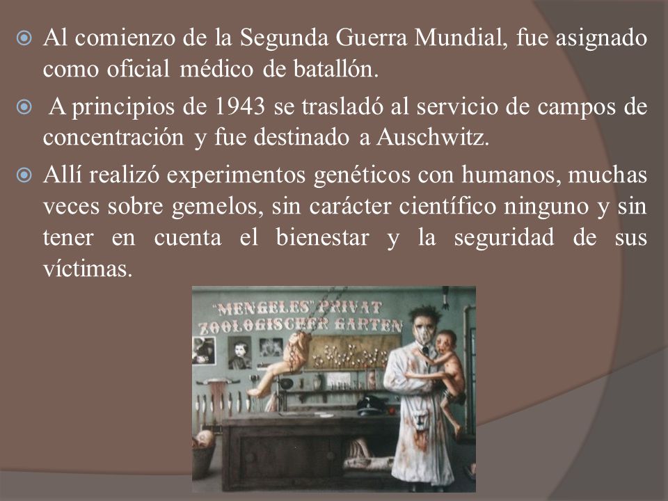Al comienzo de la Segunda Guerra Mundial, fue asignado como oficial médico de batallón.