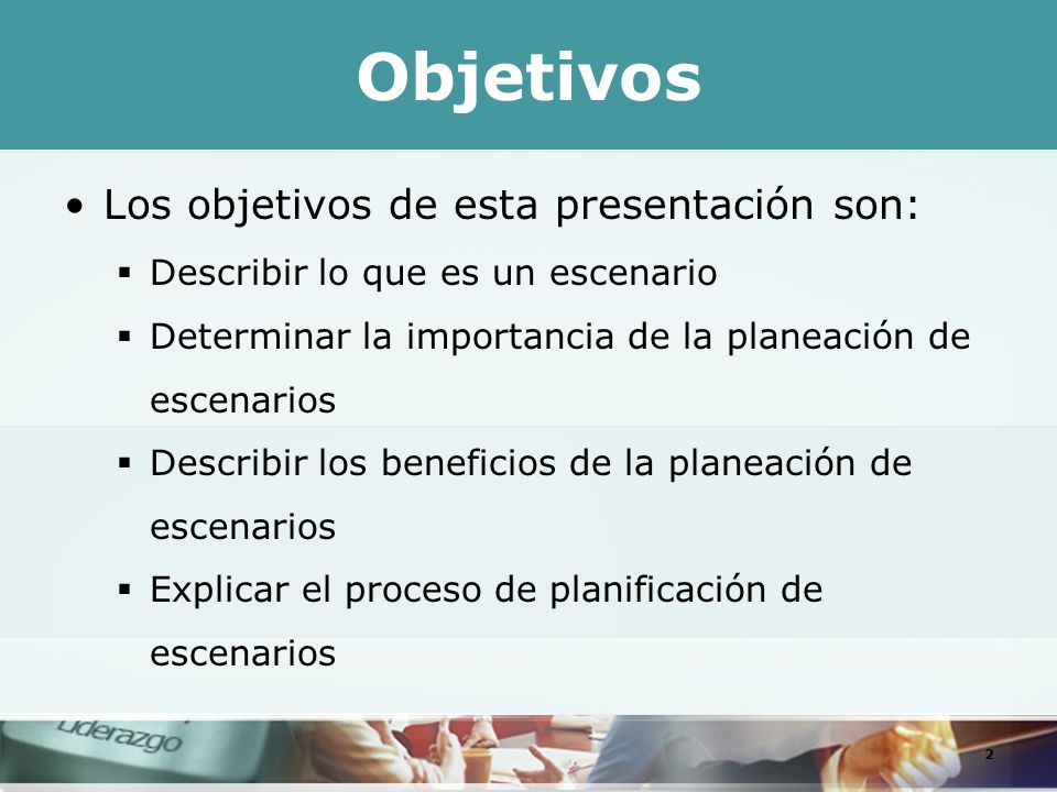 Objetivos Los objetivos de esta presentación son: