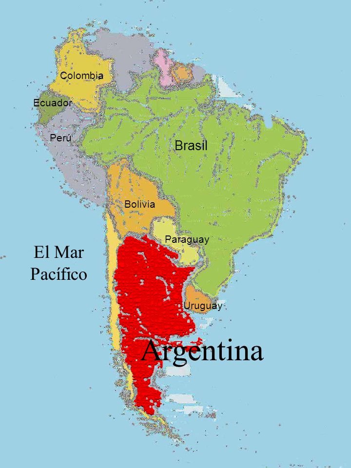Argentina El Mar Pacífico Brasil Colombia Ecuador Perú Bolivia
