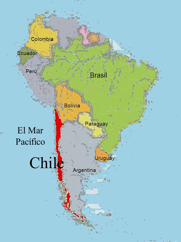 Chile El Mar Pacífico Brasil Colombia Ecuador Perú Bolivia Paraguay