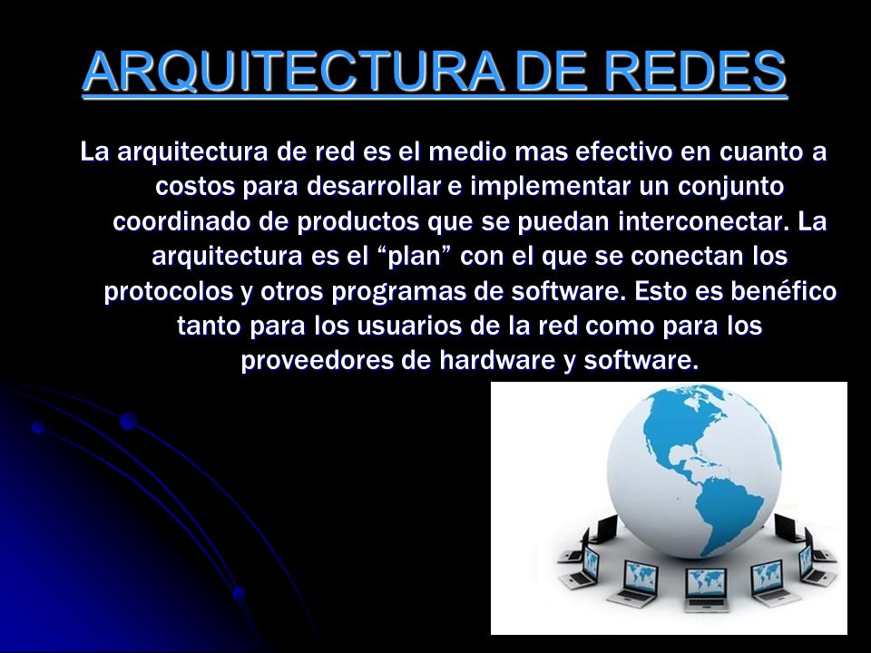 ARQUITECTURA DE REDES