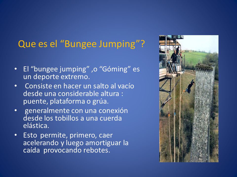 Que es el Bungee Jumping
