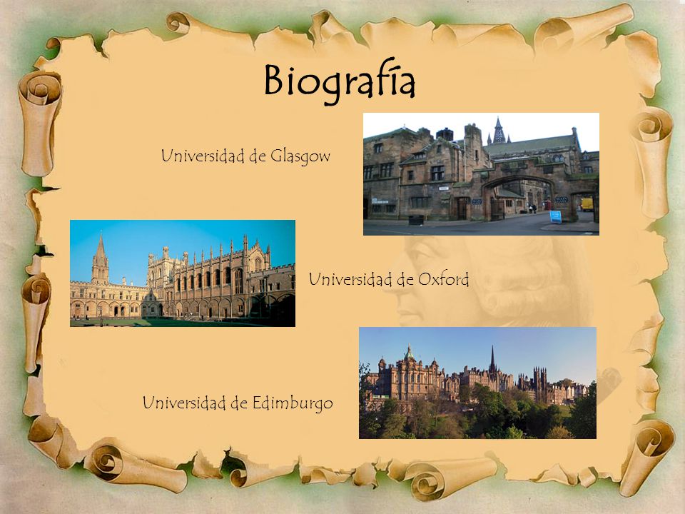 Universidad de Glasgow Universidad de Oxford Universidad de Edimburgo