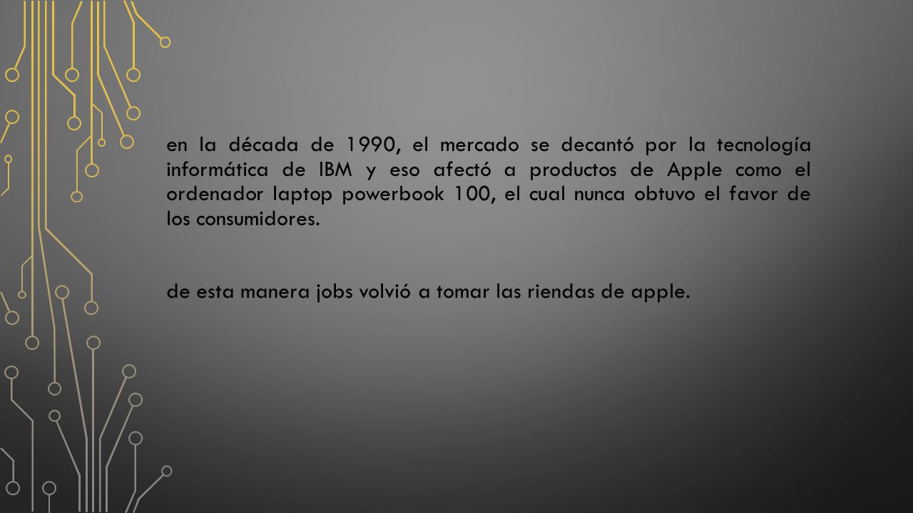 de esta manera jobs volvió a tomar las riendas de apple.