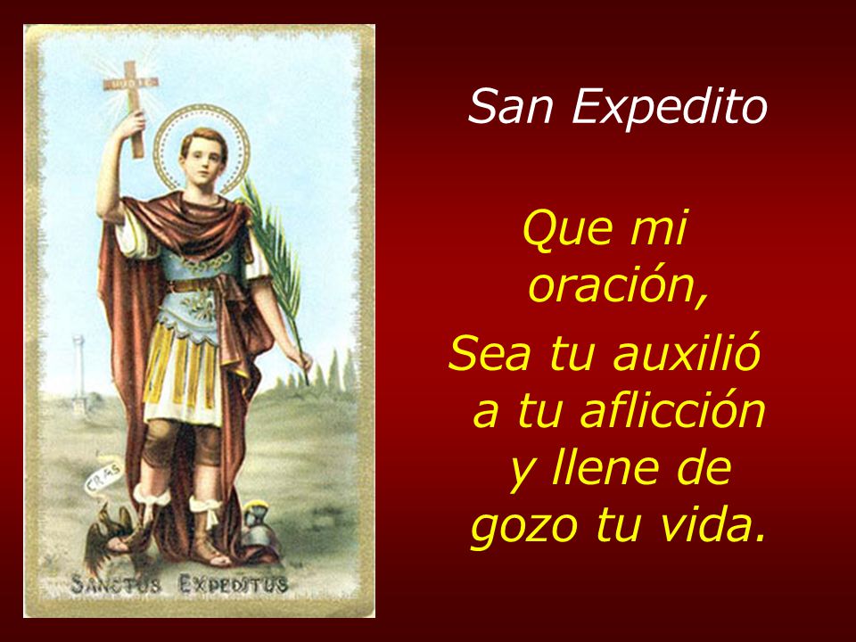 Sea tu auxilió a tu aflicción y llene de gozo tu vida.