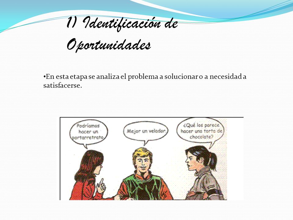 1) Identificación de Oportunidades