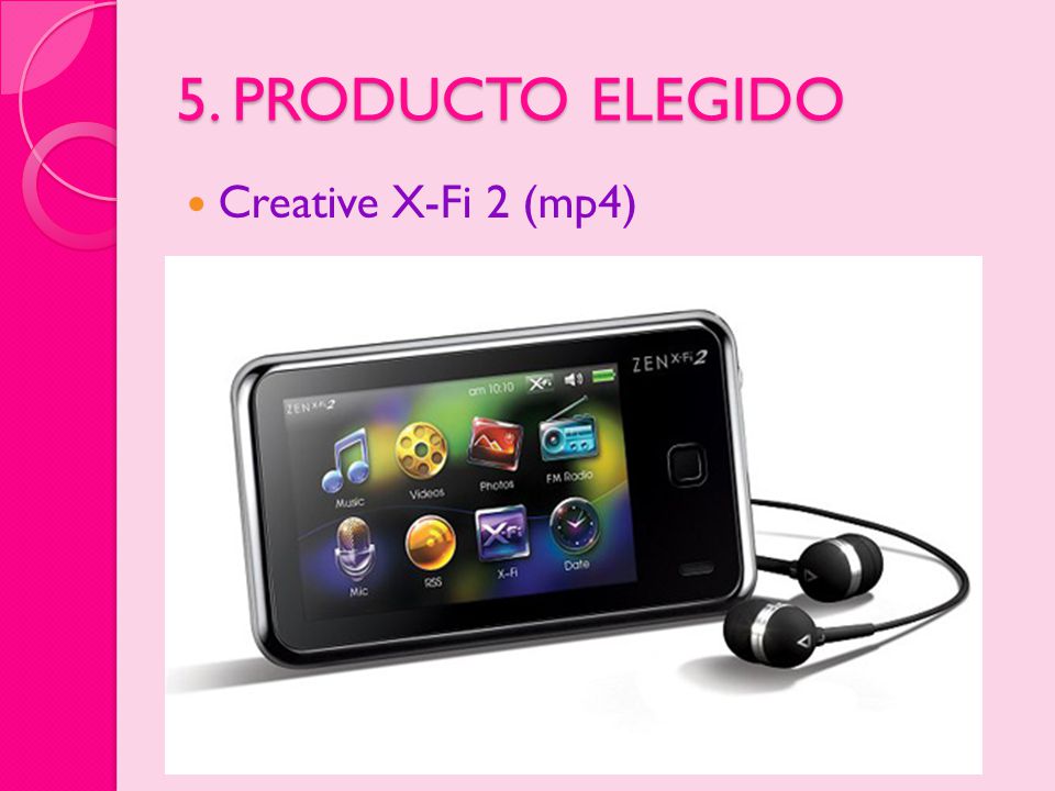 5. PRODUCTO ELEGIDO Creative X-Fi 2 (mp4)