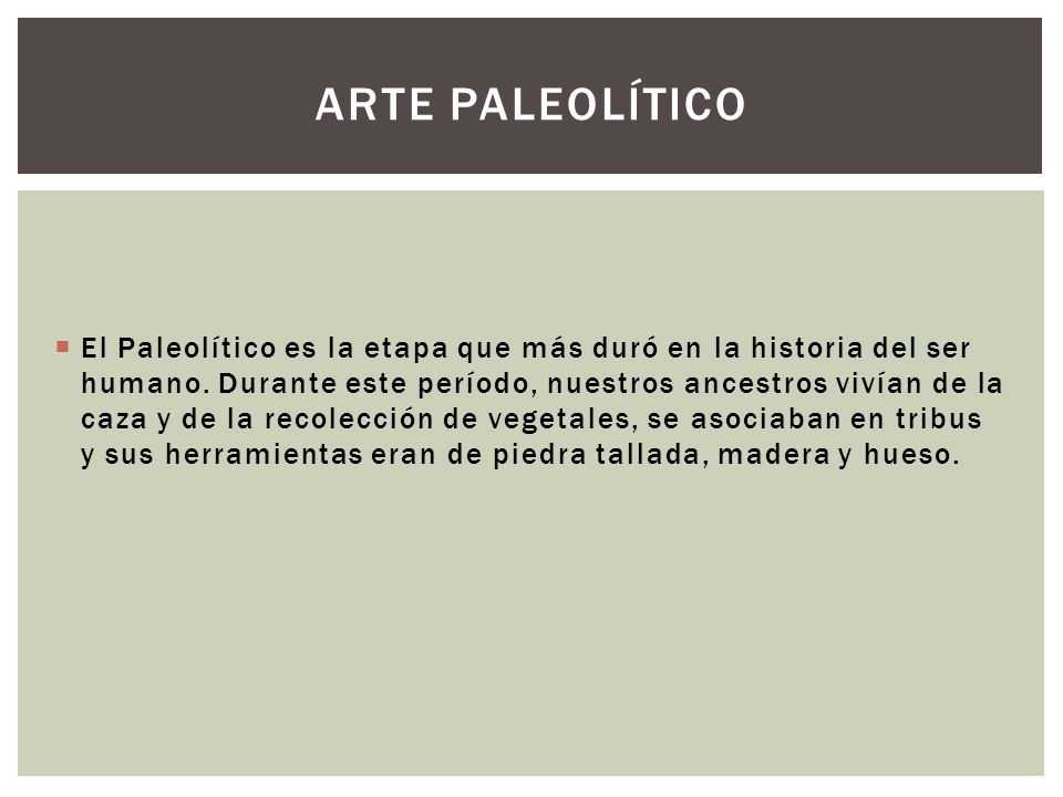 Arte paleolítico