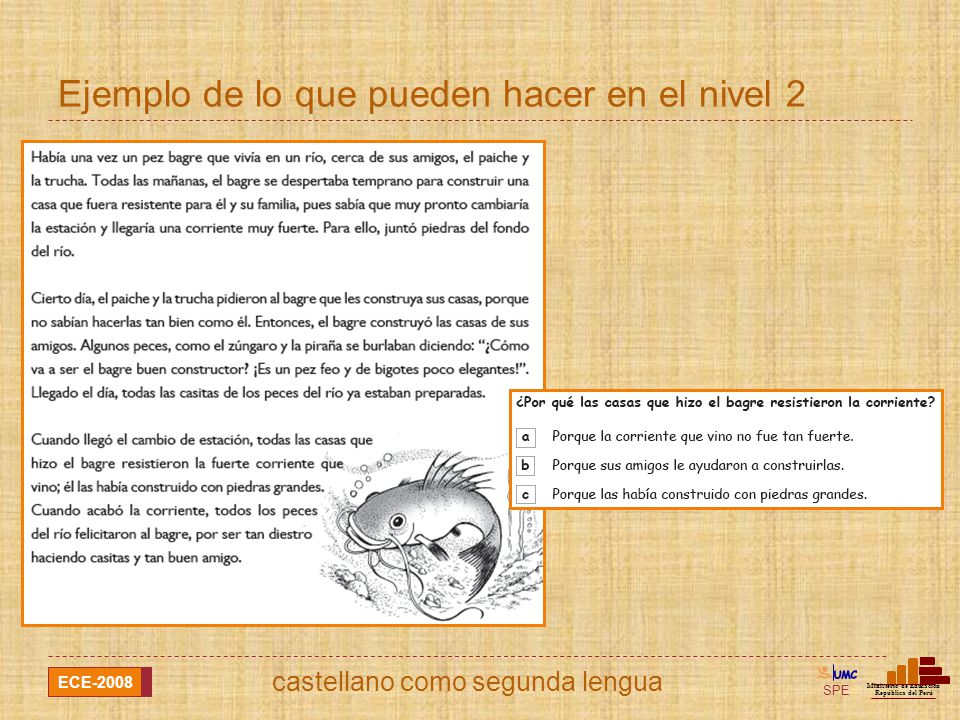 Ejemplo de lo que pueden hacer en el nivel 2