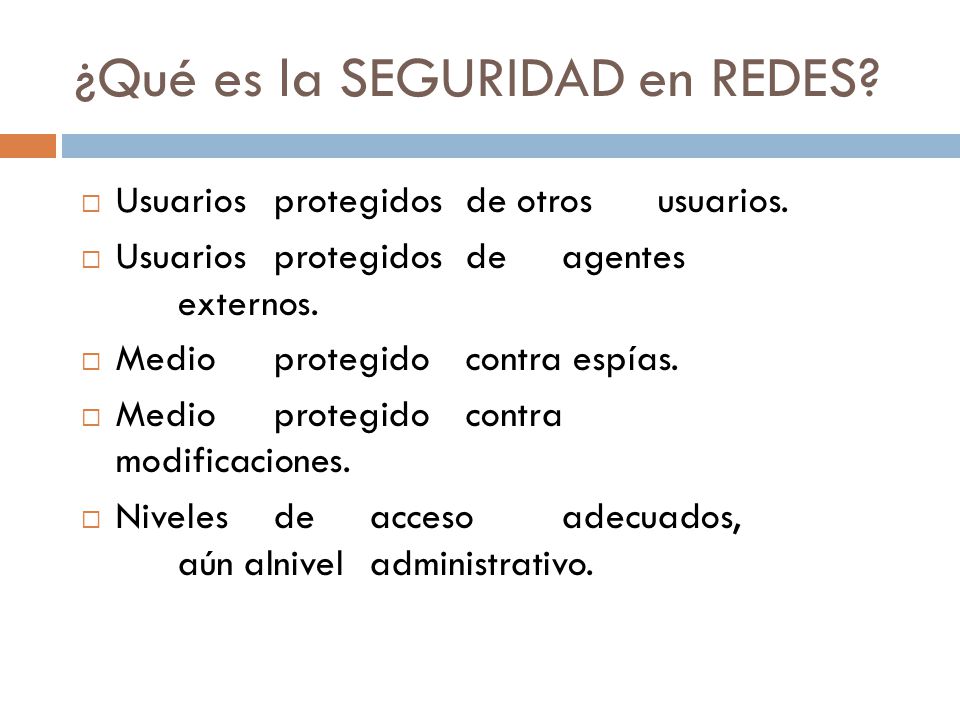 ¿Qué es la SEGURIDAD en REDES