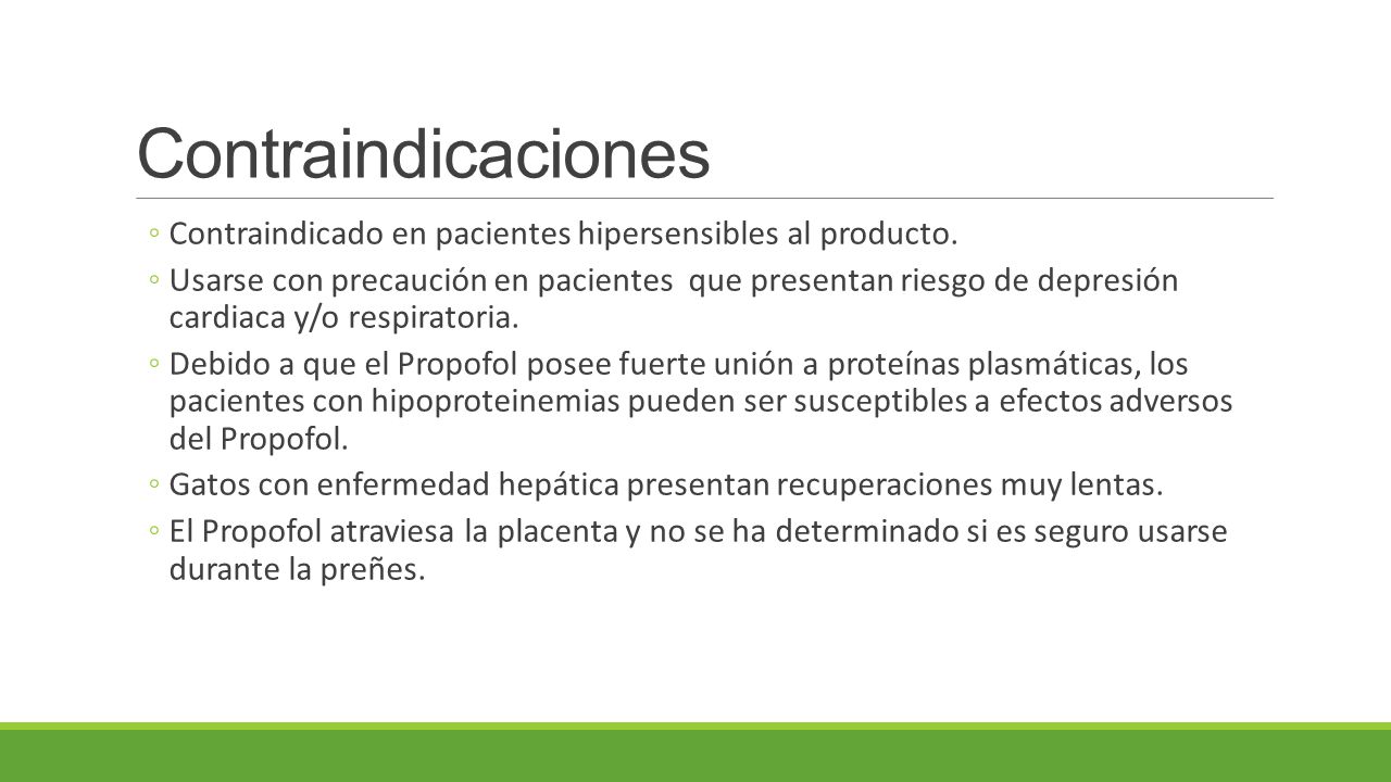 Contraindicaciones Contraindicado en pacientes hipersensibles al producto.