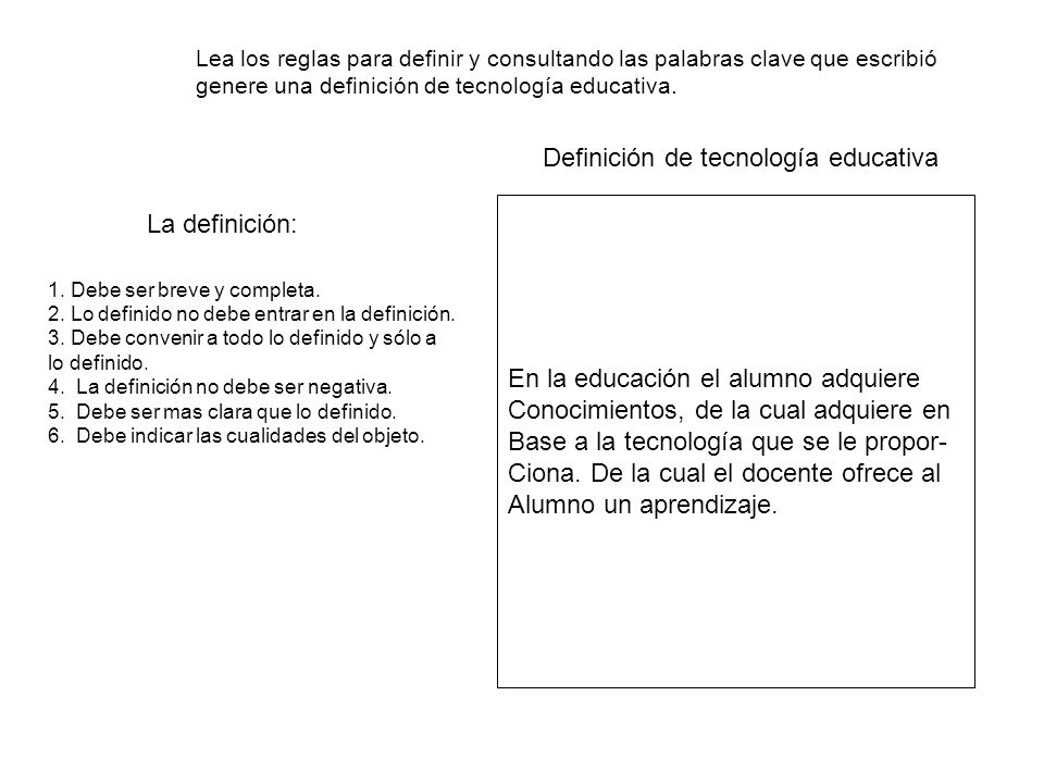 Definición de tecnología educativa